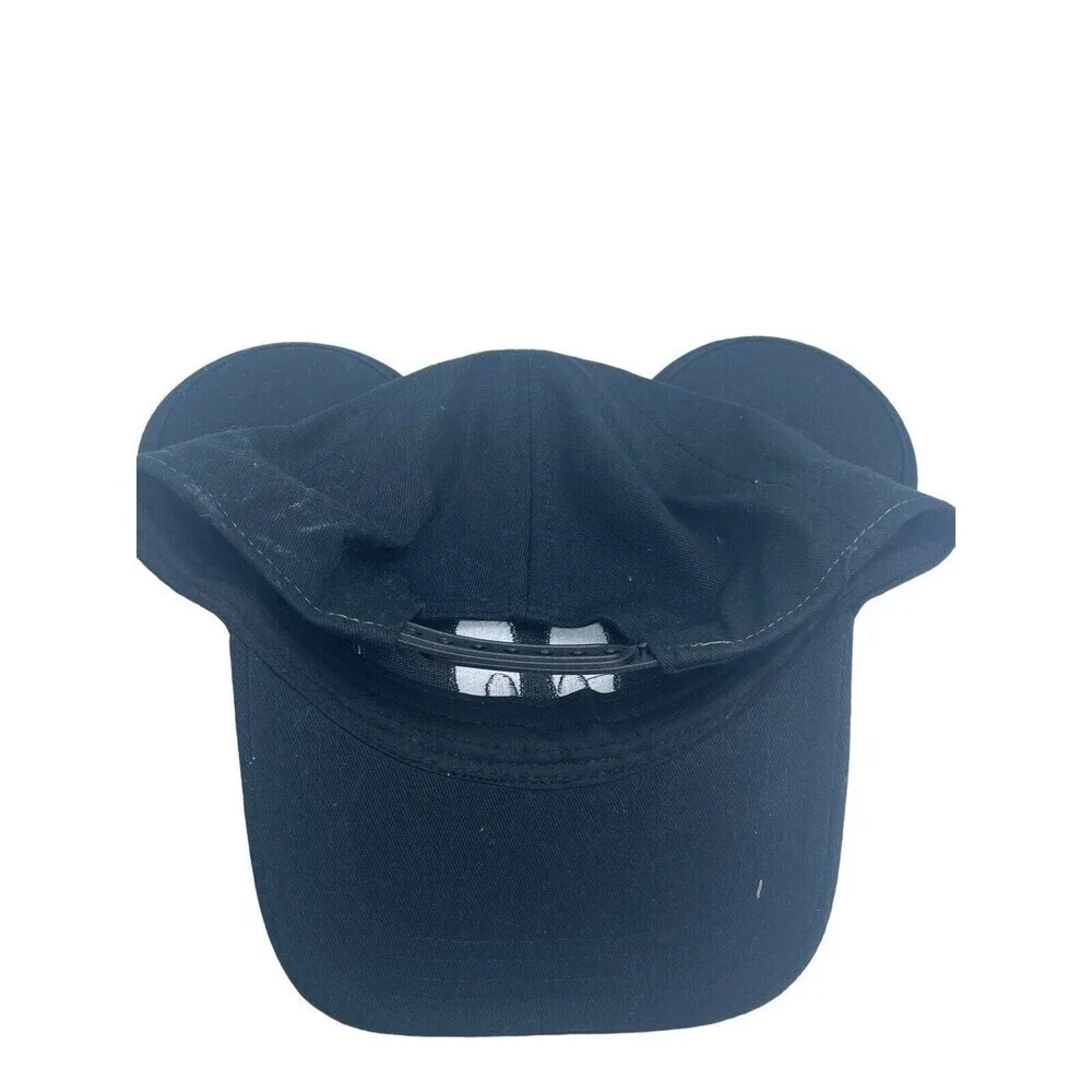 Mickey Mouse Face and Ears Youth Sized Adjustable Hat Black